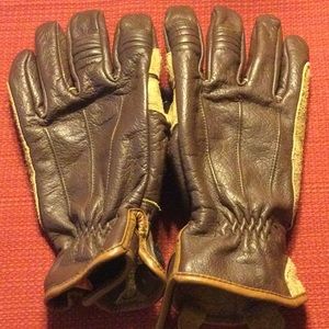 Biltwell Tan Brown leather gloves M
